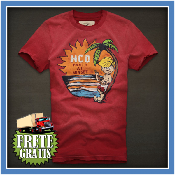 Camiseta Hollister Masculina #18