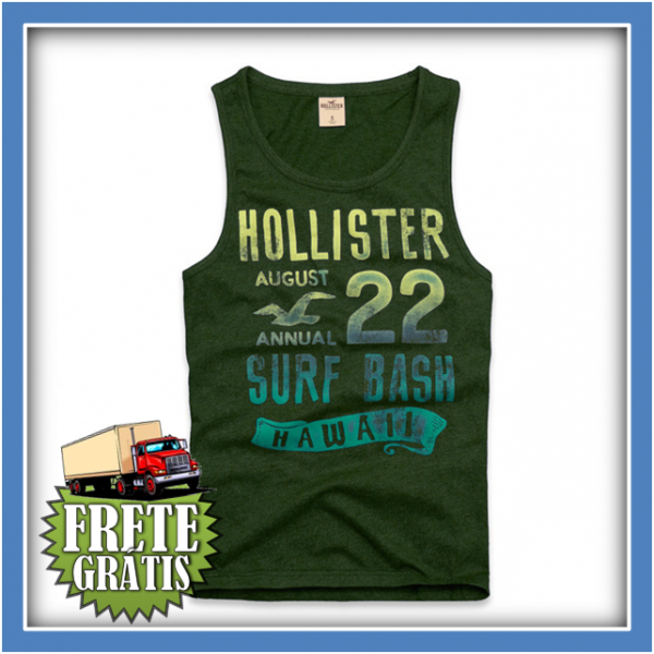 Camiseta Regata Hollister Masculina #6