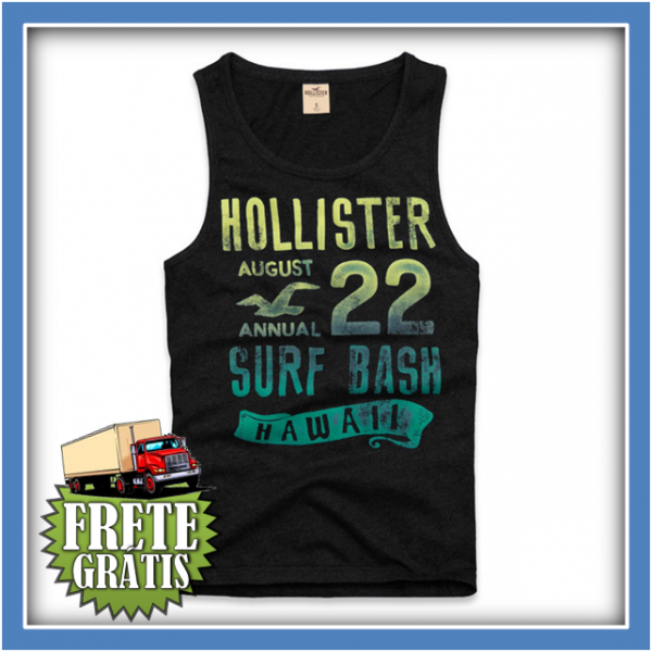 Camiseta Regata Hollister Masculina #7