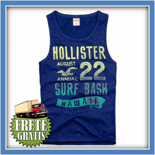 Camiseta Regata Hollister Masculina #5